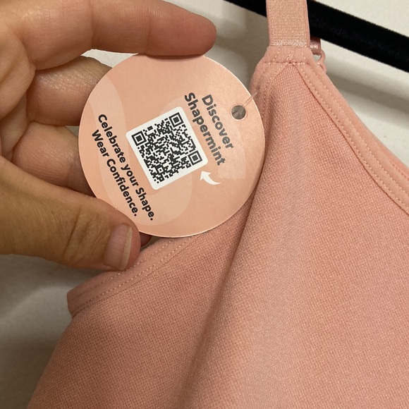 New Shapermint Camisole Womens Medium Pink Shapewear Compression Scoop Neck Cami - Picture 9 of 13